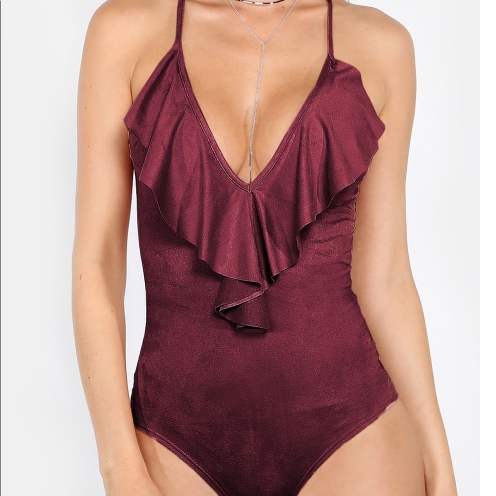 Red bodysuit